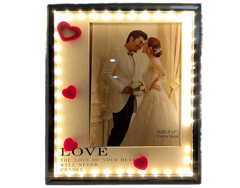 led photo frames with light