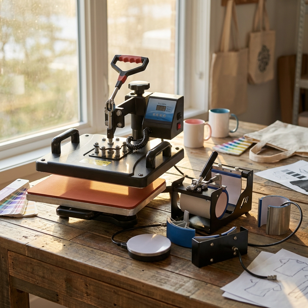 5-in-1 Combo Heat Press Machine with Slider 2 5 in 1 Combo Heat Press Machine with Slider MB0MC024 Marketing Usage