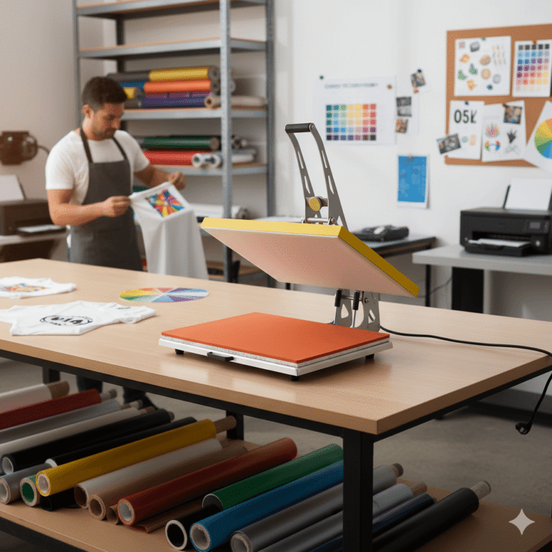 Auto Open Slider Mode Heat Press Machine