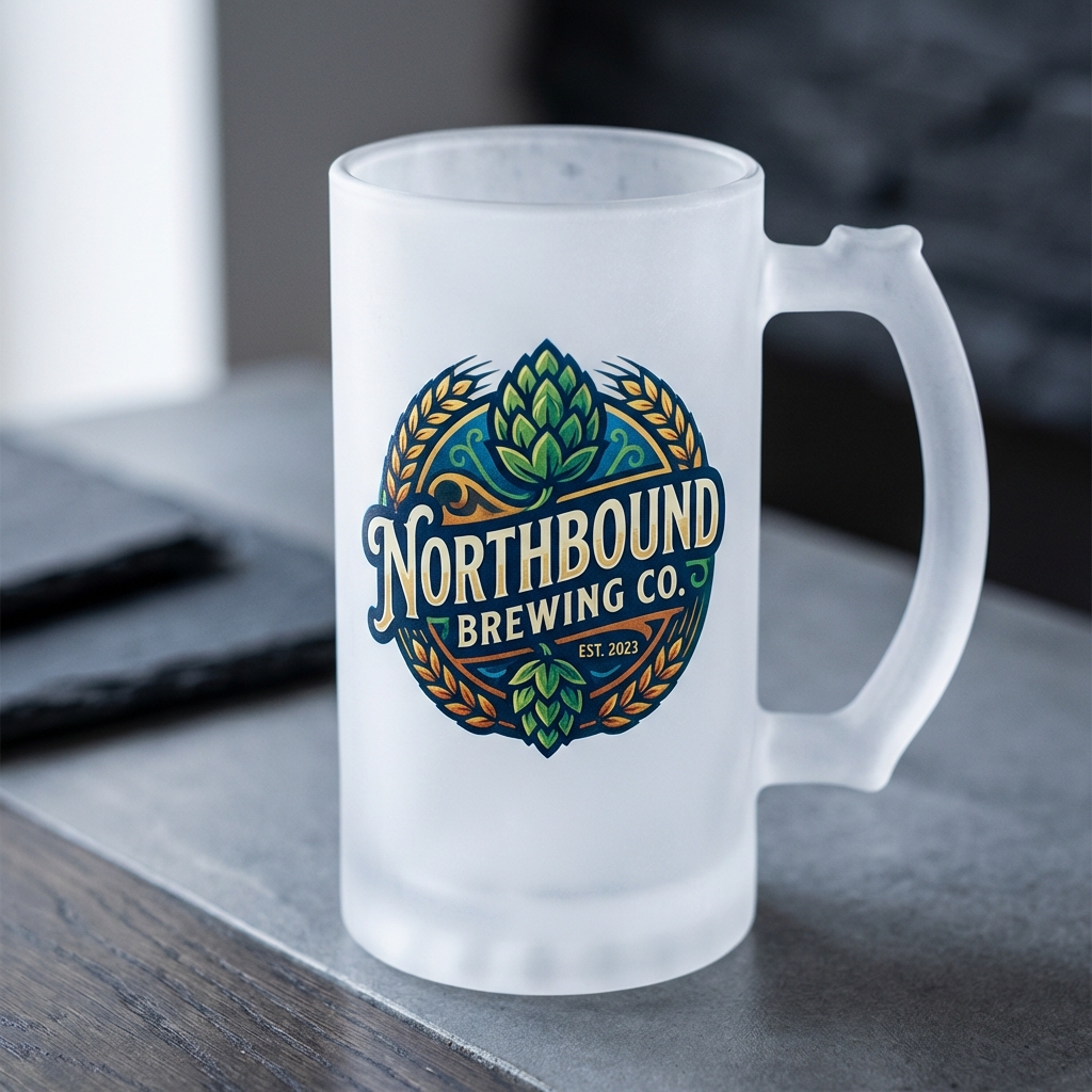 Frosted Beer Mug (16oz) 3 MB0MG026 the customization proof