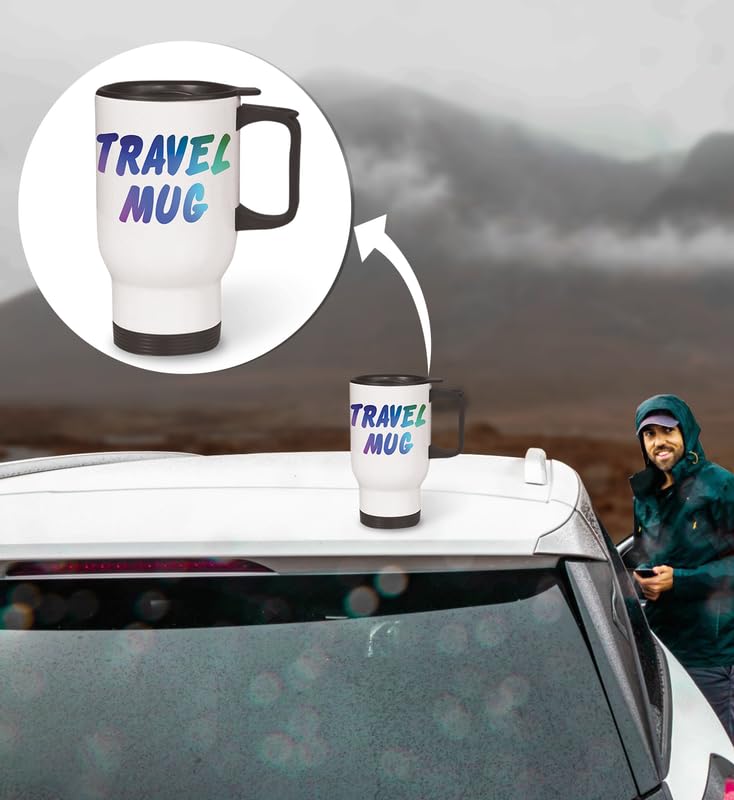 Sublimation Travel Mug Tumbler (450ml) 4 Sublimation Travel Mug Tumbler (450ml) - Image 4