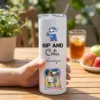 Sublimation Tumbler with Straw 2 Sublimation Tumbler