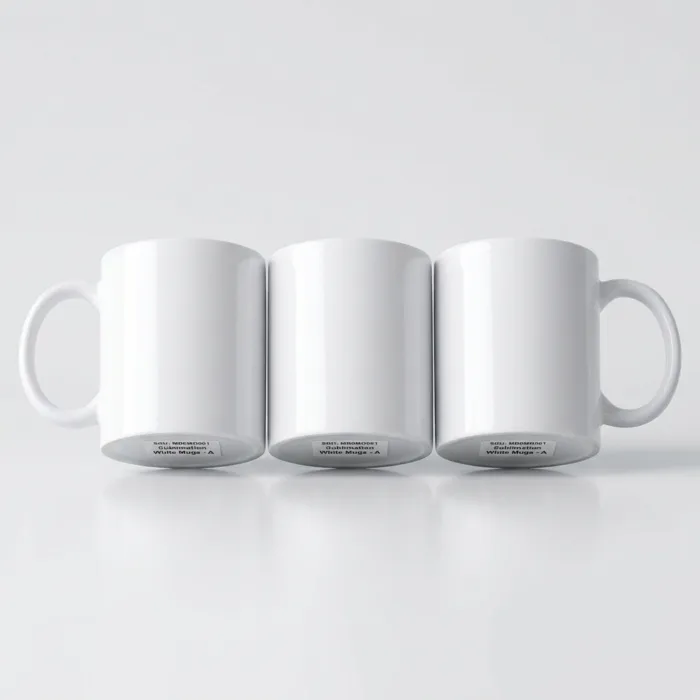 Sublimation White Mug A MB0MG001 Bulk Production Display