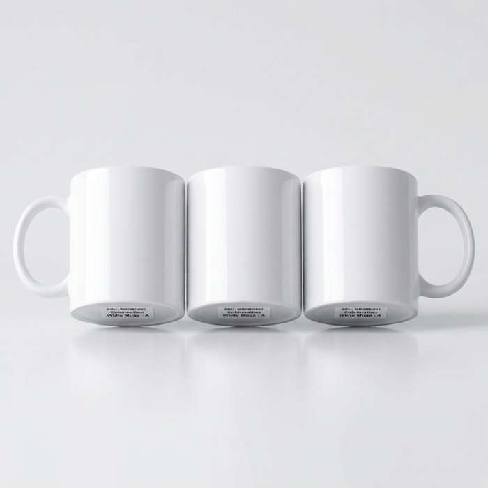 Sublimation White Mug A MB0MG001 Bulk Production Display