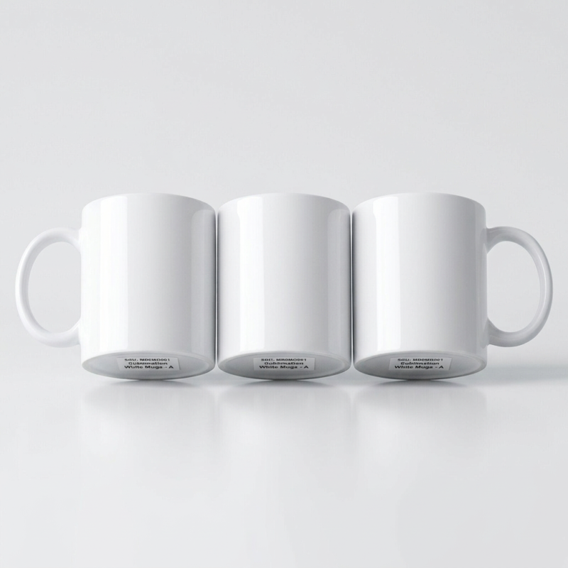 Sublimation White Mug A MB0MG001 Bulk Production Display