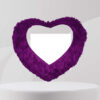 Purple heart fur cushion
