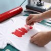 Puff Heat Transfer Vinyl 13 Red Puff Heat Transfer Vinyl MB0VL039 Functional Interaction