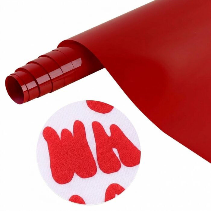 Red Puff Heat Transfer Vinyl MB0VL039 High Fidelity Front