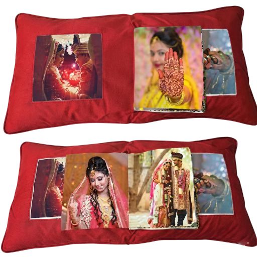 Sublimation Couple Cushion (Heart/Square) 3 Couple Cushion Square