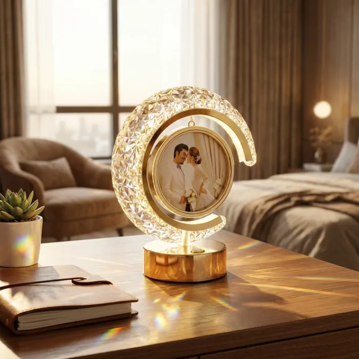 Half Moon LED Crystal Lamp (Heart & Round) 1 Half Moon LED Crystal Lamp Heart Round MB0PF087 Marketing Usage