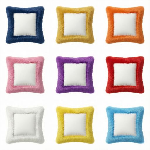 Square-Shaped Fur Sublimation Cushion 1 Square-Shaped Fur Sublimation Cushion