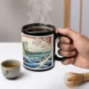 Sublimation Ceramic Patch Mug 3 Black Patch Mug Chinese MB0MG088 Coffee