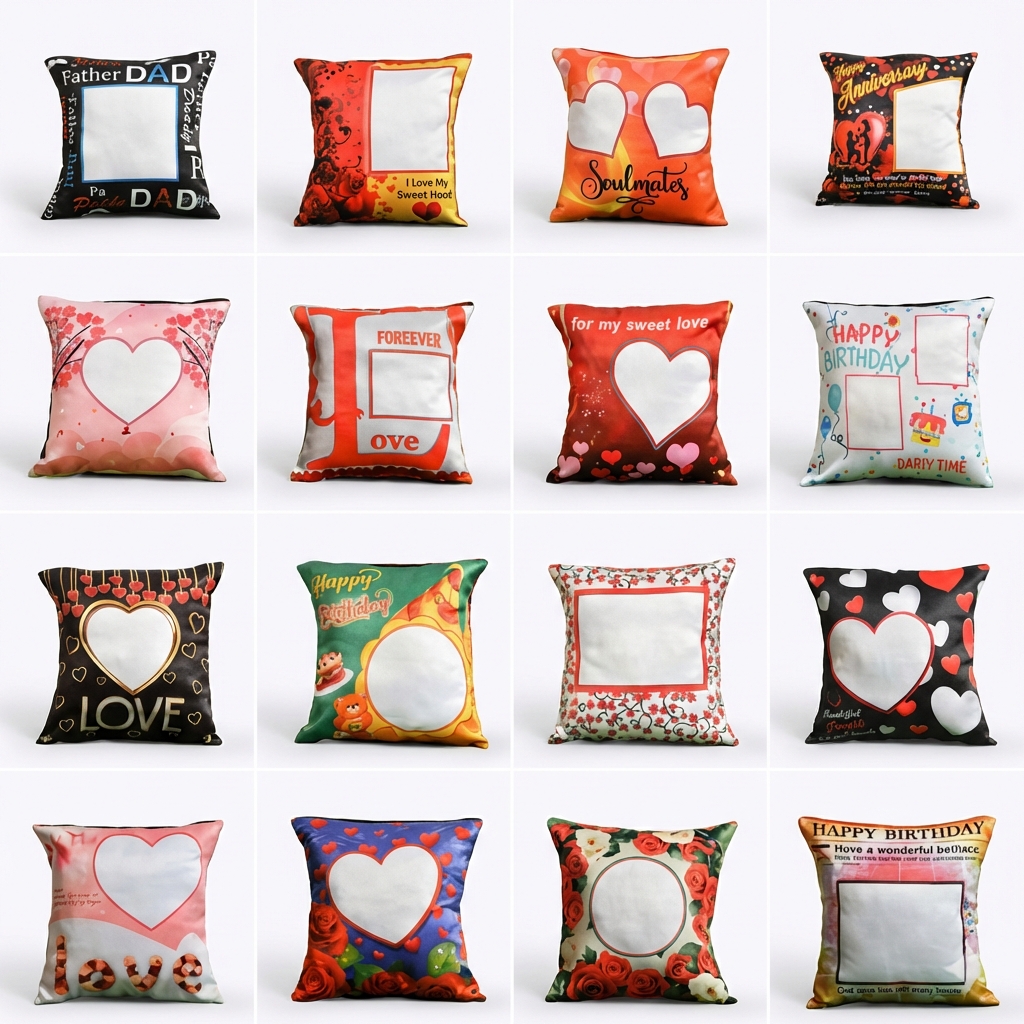Digital Print Blank Sublimation Cushion 1 Digital Print Blank Sublimation Cushion MB0CS009 High Fidelity Front