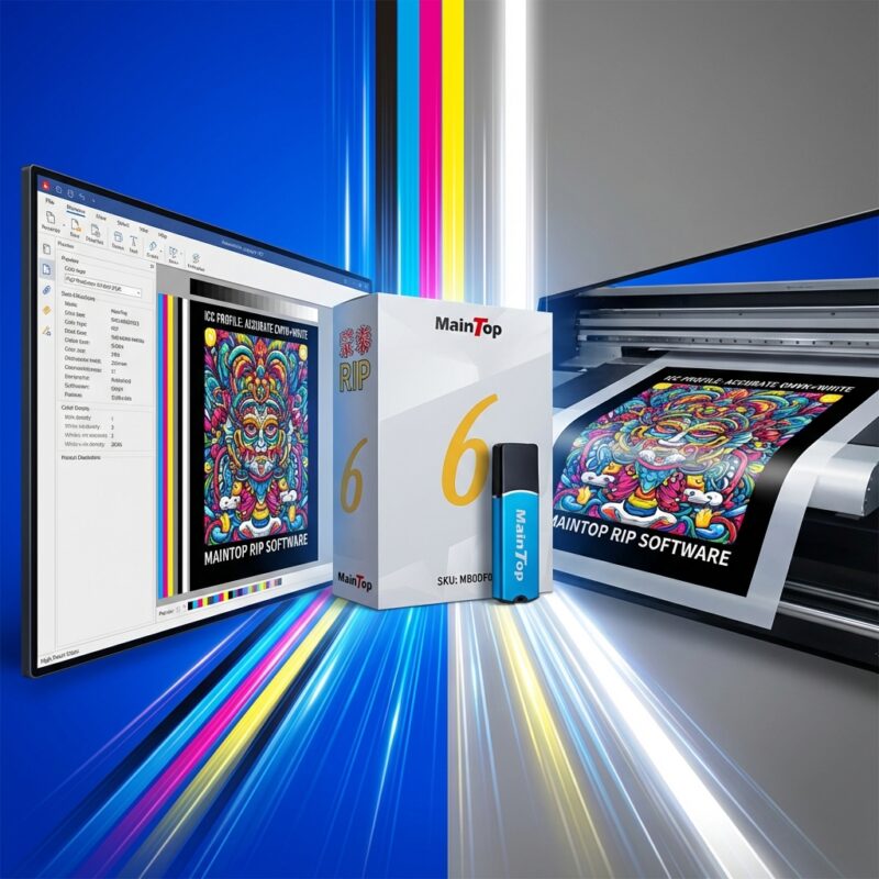 Dtf Software Maintop Rip Software MB0DF023 Vibrant Final Result