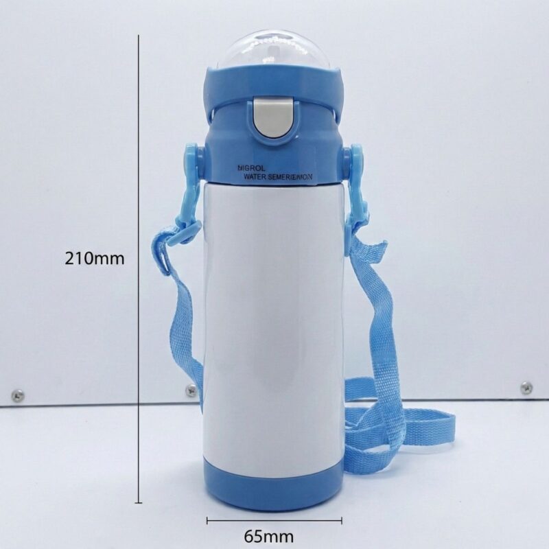 Kids Bottle with Strap Blue