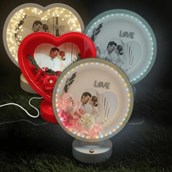 LED Flower Photo Frame