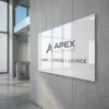 Metal Sheet White 12x24 Glossy MB0MS006 Corporate Signage Context