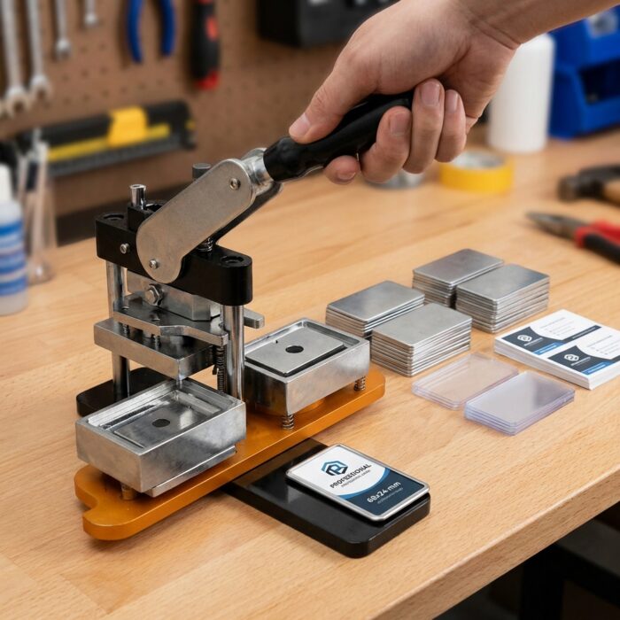 Rectangular Corner Badge Machine Badge Size 68x24 mm MB0MC066 Marketing Usage