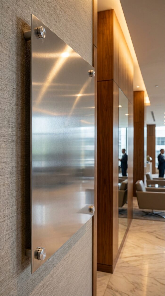 Silver Metallic Sheet MB0MS012 Premium Commercial Sign