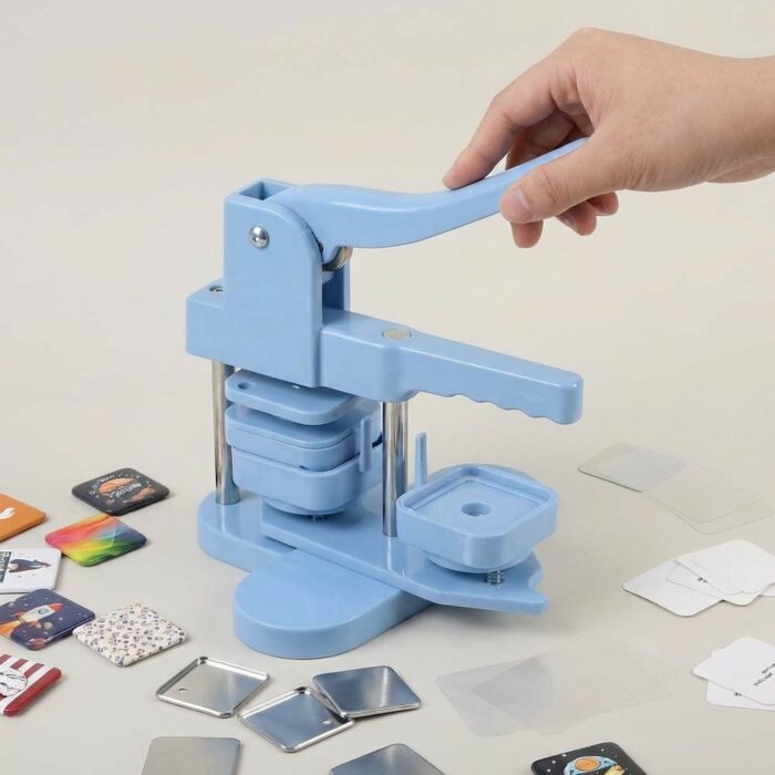 Square Badge Machine 55mm Plastic Body MB0MC073 Functional Interaction