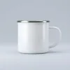 White Steel/Enamel White Sublimation Mug 5 White Steel Enamel White Mug MB0MG103 Custom Canvas Wrap