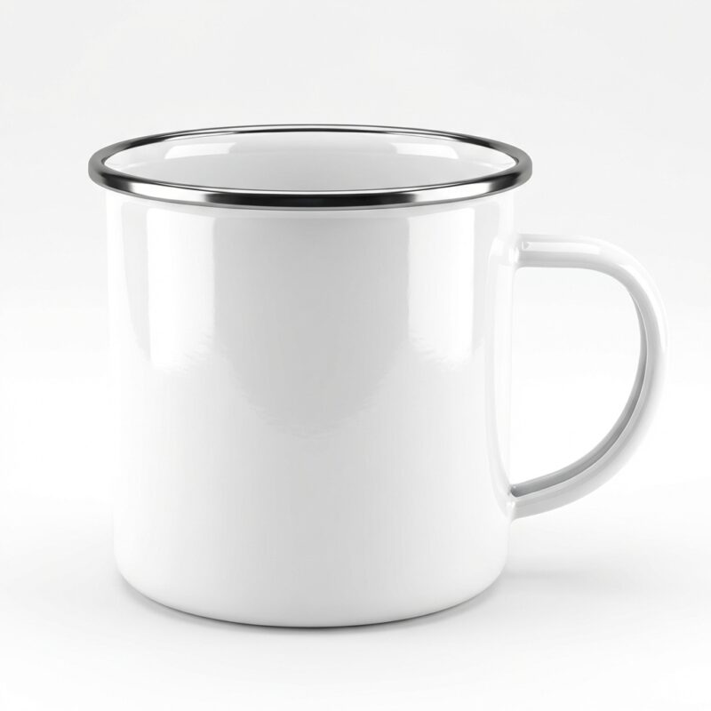 White Steel Enamel White Mug MB0MG103 Exact Replica