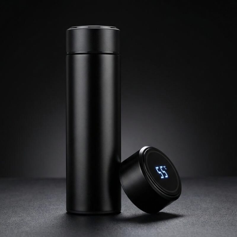 Black Temperature Bottle