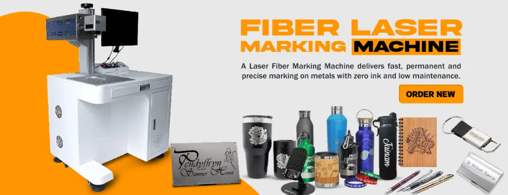 Laser fiber marking machine