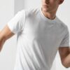 White Dryfit Round Tshirt MB0TS059 Active Wear Context