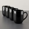 Ceramic Tea Mugs 6 Oz Black Inventory Alignment