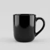 Ceramic Tea Mugs 3 Ceramic Tea Mugs 6 Oz Black Orthographic Profile