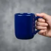 Ceramic Tea Mugs 2 Ceramic Tea Mugs 9 Oz Dark Blue Action