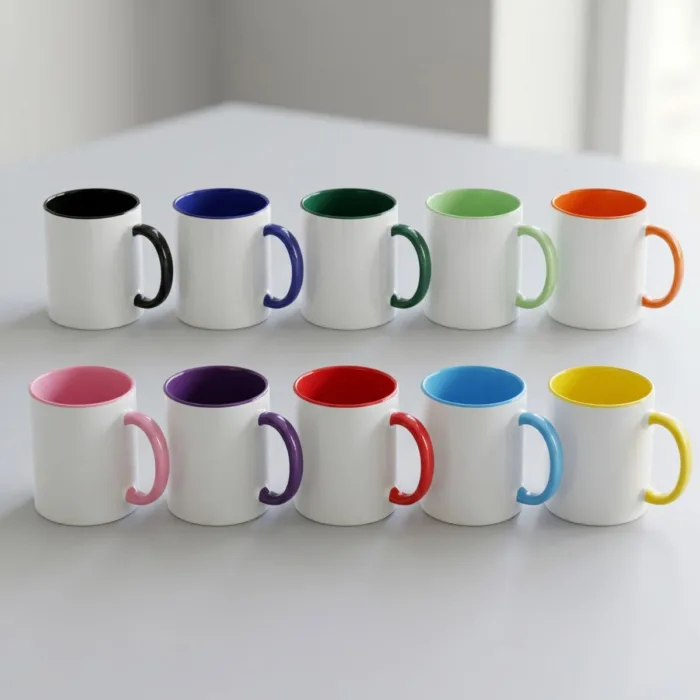 Inner Handle Colored Sublimation Mug