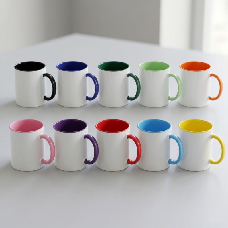 Inner Handle Colored Sublimation Mug