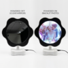 Magic Mirror Sublimation Led Photo Frame Flower Black MB0PF039 Mirror Vs Photo Transition