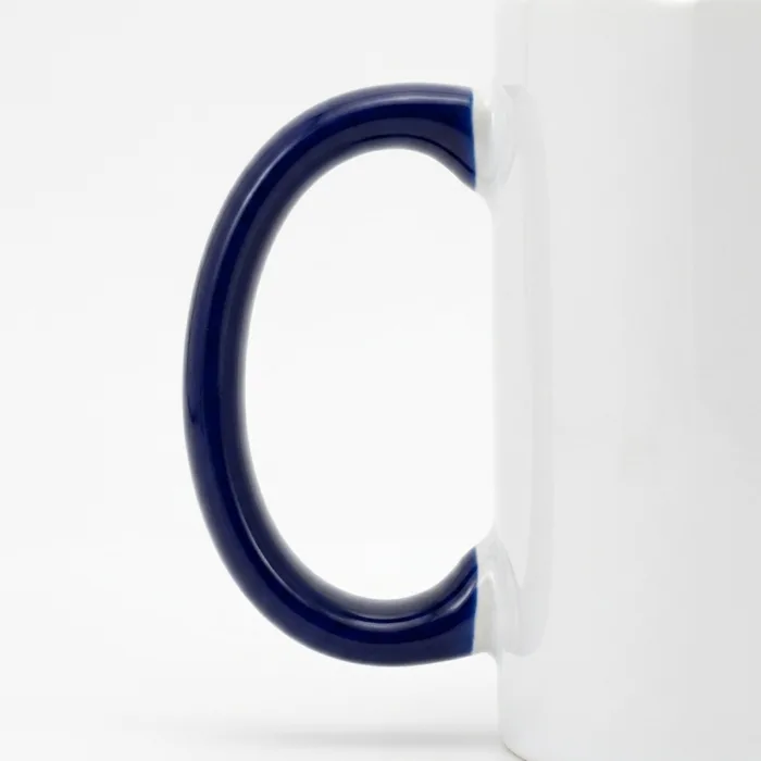 Inner Handle Colored Sublimation Mug - Dark Blue - Dark Blue HANDLE ERGONOMICS