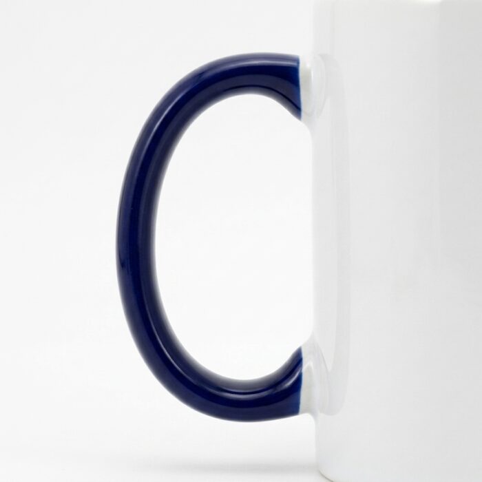 Inner Handle Colored Sublimation Mug - Dark Blue - Dark Blue HANDLE ERGONOMICS