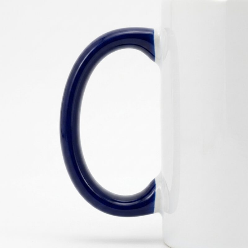 Inner Handle Colored Sublimation Mug - Dark Blue - Dark Blue HANDLE ERGONOMICS