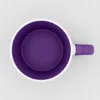 Inner Handle Colored Sublimation Mug - Purple - Purple TOP-DOWN INTERIOR FOCUS