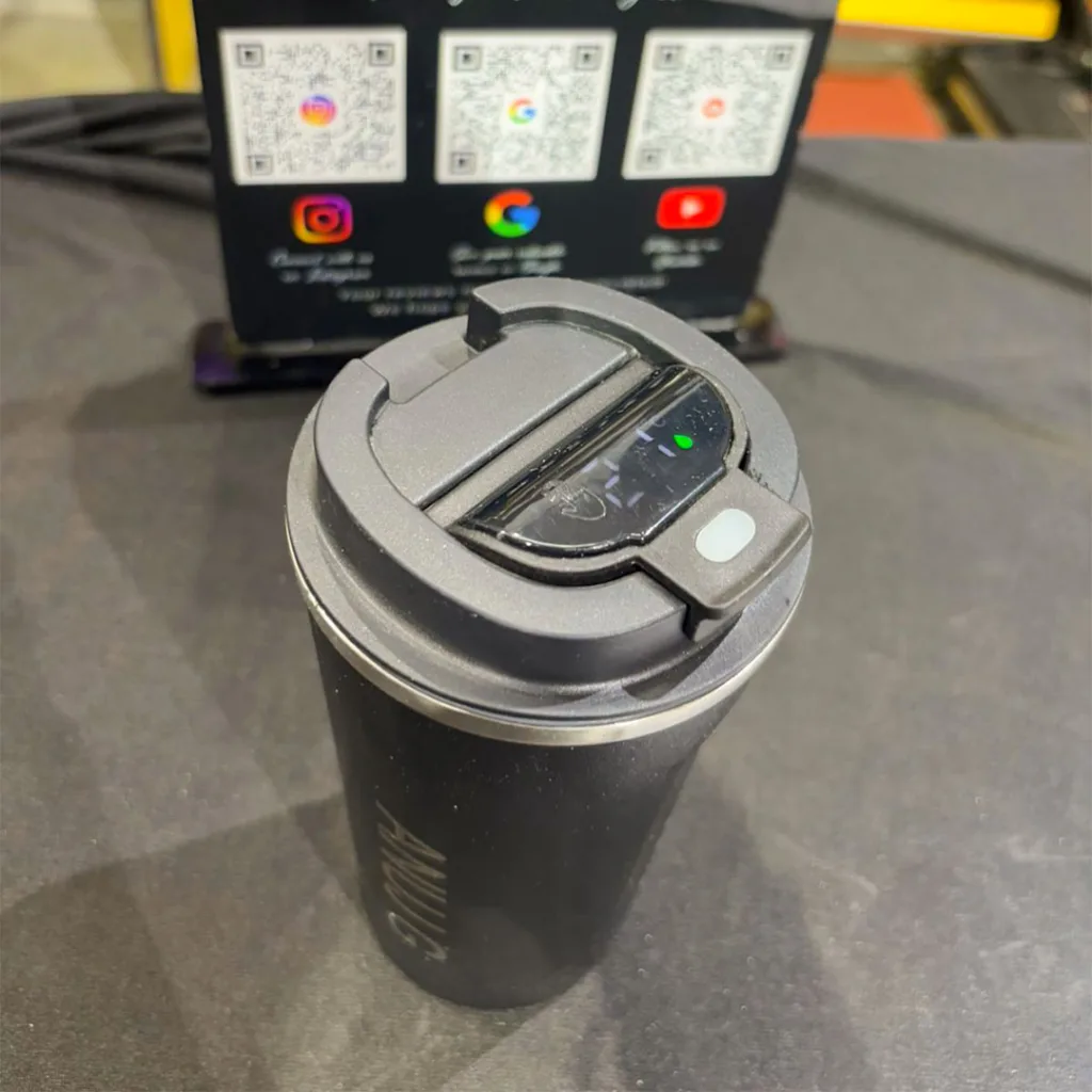 SS Coffe Mug 400ml Temperature Display