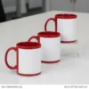 Sublimation Ceramic Patch Mug 4 Ceramic Patch Mug - Red - Red BULK GIFTING DISPLAY