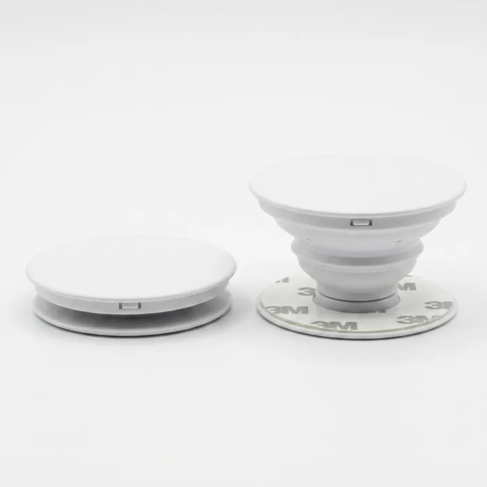 Pop Socket - Round, White DUAL STATE PROFILE