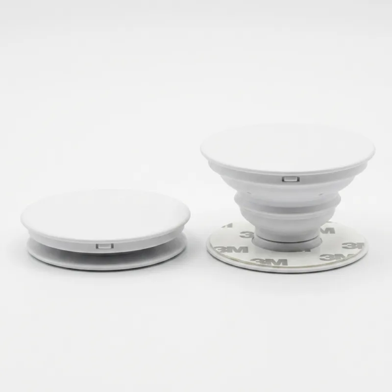 Pop Socket - Round, White DUAL STATE PROFILE