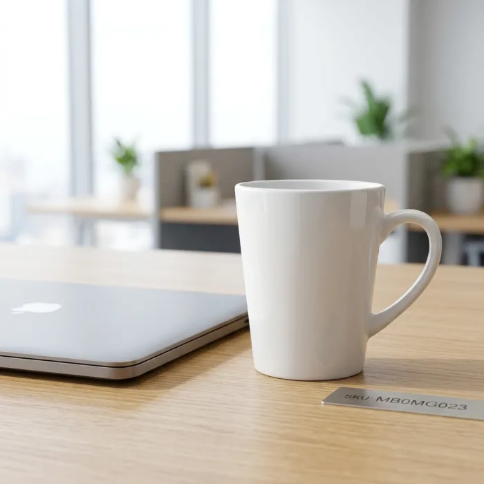 Conical White Mug 1 Conical White Mug MODERN OFFICE CONTEXT