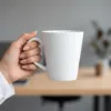 Conical White Mug 4 Conical White Mug USER INTERACTION