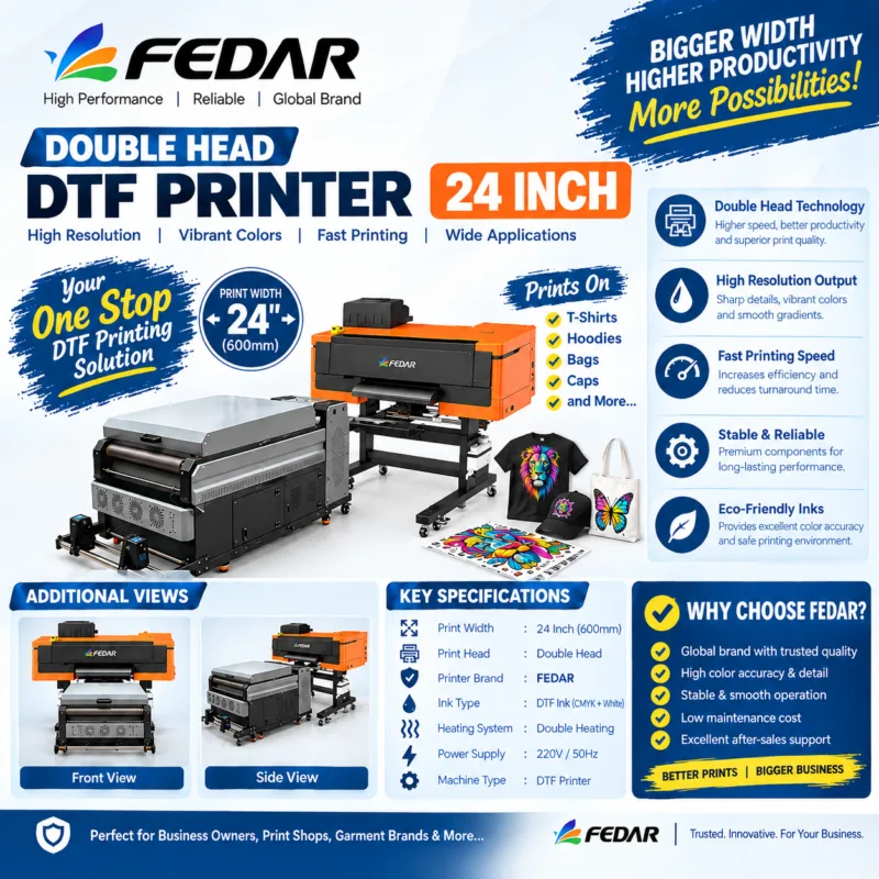 DTF Machine Double Head 24 Inch (I3200 Head Premimum Head) (1)
