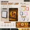 Square night lamp