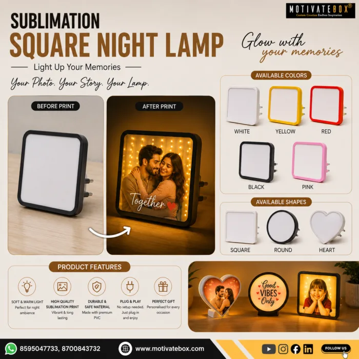Square night lamp