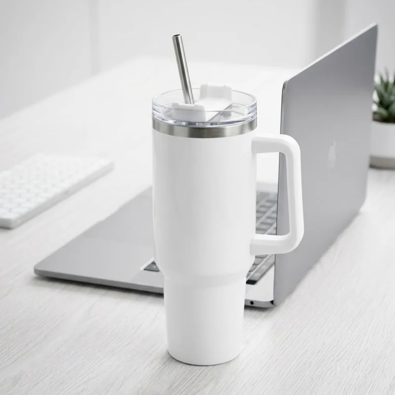 Sublimation Stanley Tumbler 1200ml With Steel Straw PROFESSIONAL DESK PLACEMENT