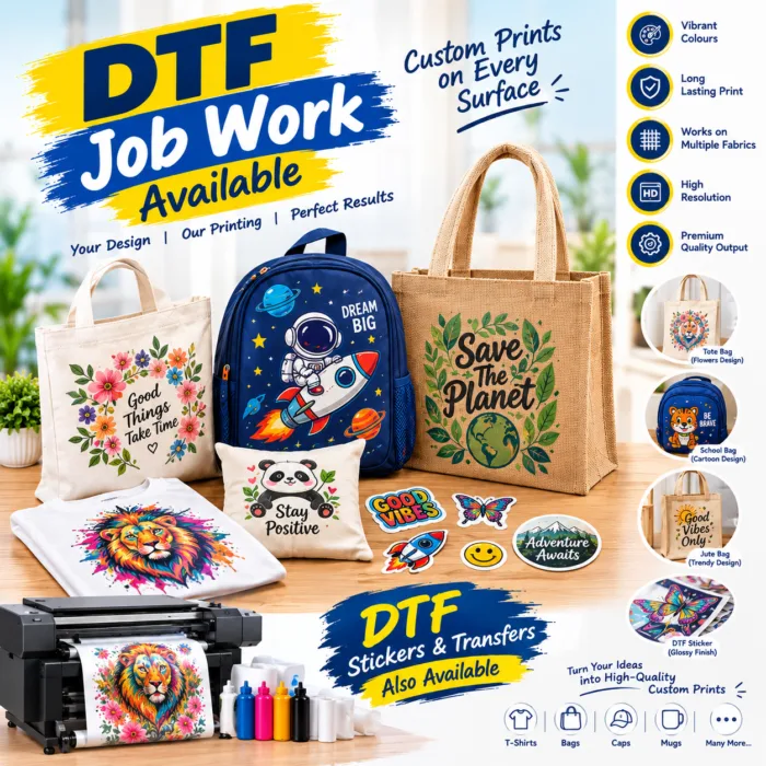 DTF Job Work Promotional Poster